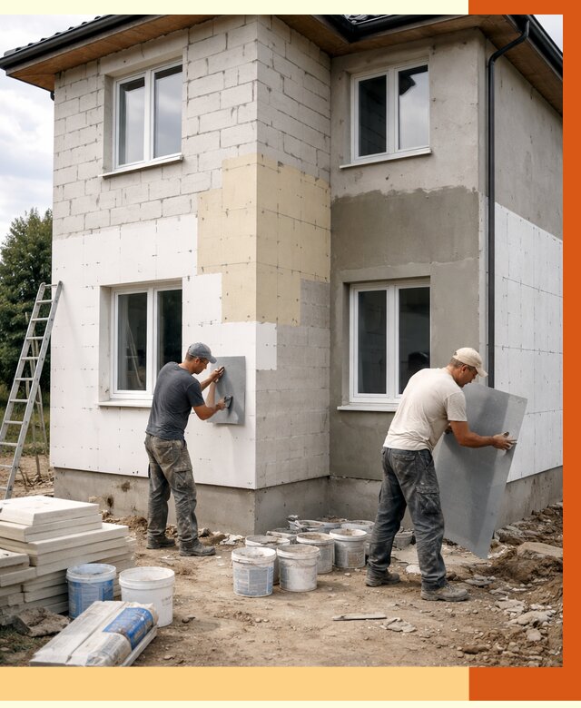 Утепление дома из газобетона в Севастополе от 4335 руб./м² — заказать у ТепломастерСев